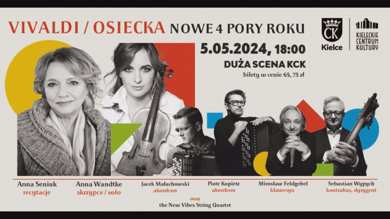 Nowe 4 Pory Roku: folklor góralski, minimal music, recytacja sonetów w Kieleckim Centrum Kultury