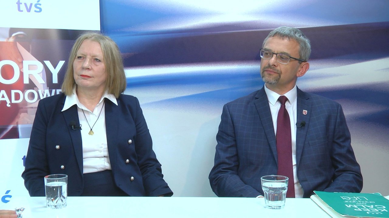 Debata kandydatów na wójta Nagłowic: Elżbieta Frejowska i Jacek Lato